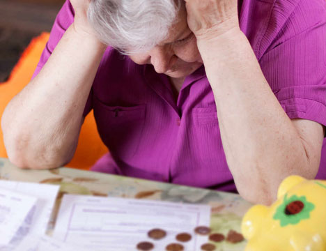 Woman counting